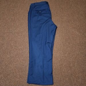 Alain Dupetit Men's Dress Slacks Altered To A 36x24 Royal Blue